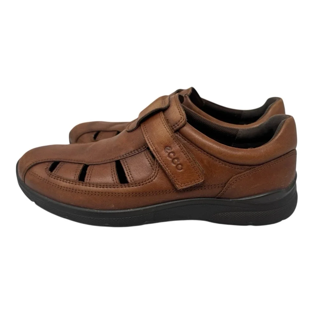 ECCO Irving Comfort Fisherman Sandals Classic Brown Leather Dadcore Retro‎ 8-41